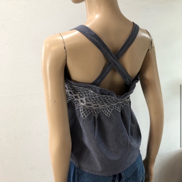 CURRENT/ELLIOTT
Square Neckline Sleeveless Crop Top - Picture 5 of 16
